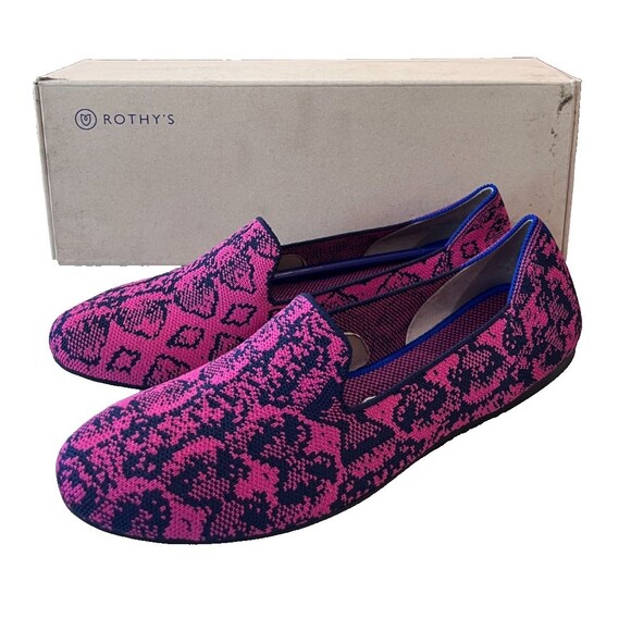 Rothy's Shoes - Rothy's Pink and Black Knit Loafers